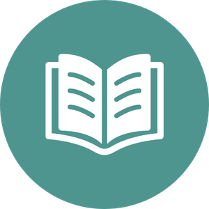 Open book icon for fundraising ebooks