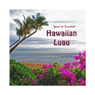 Hawaiin Luau Invitations