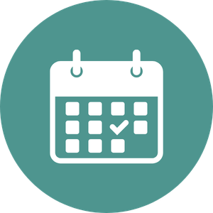 Calendar icon for fundraising ideas by event type