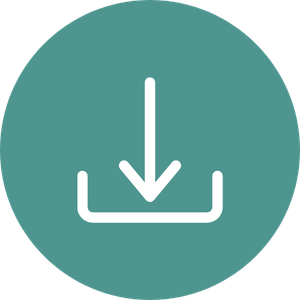 Download arrow icon for printable fundraising templates