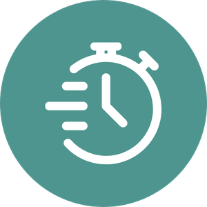 Stopwatch icon for fast fundraising ideas